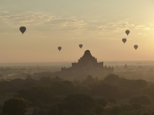 amanecer en Bagan